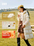 森马（Semir）90%鸭绒羽绒服女长款宽松显瘦冬季轻暖连帽外套防水109724113001 实拍图