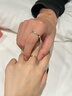 BOEAY树与太阳情侣戒指女款纯银对戒钟久久求婚表白戒指送女朋友送老婆 树与太阳情侣对戒/七仓发货 实拍图