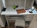 立太（LEADTEK）实木书桌学习桌电脑桌书柜书架一体家用小户型转角桌学生写字桌子 儿童成人通用+120cm暖白色加高款 实拍图