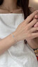 中国黄金 S925银月光鱼尾手链女时尚高级手环饰品生日情人节礼物送女友 【浪漫玫瑰礼盒】*八仓发货/极速送达 实拍图