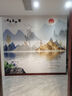 定制山水电视背景墙壁纸简约现代大气影视墙壁布装饰壁画客厅沙发 03款 【满分推荐】8D晶雕真丝布/平方 实拍图