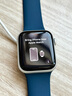 Apple Watch SE  智能手表GPS + 蜂窝款44毫米银色铝金属表壳风暴蓝色运动型表带M/L 健康手表MRHK3CH/A 实拍图
