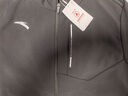 安踏防泼水加绒保暖外套男士秋冬季款梭织连帽通勤跑步运动夹克衣服 【防泼水加绒保暖】基础黑-5 2XL /(185) 适合160-170斤 实拍图