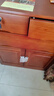 鲁菏鑫森斗柜 实木斗柜现代简约简约储物柜卧室抽屉柜客厅收纳柜子 板栗色三斗两门【带锁】 实拍图