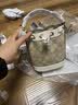 蔻驰女包包奢侈品大牌女士印花手提斜挎包水桶包 【保税仓】浅卡其C5121IMDQC 实拍图