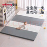 曼龙无缝款爬爬垫PU折叠垫xpe婴儿爬行垫加厚儿童地垫180*200*4cm 实拍图