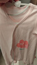 贝瑞加（Babyprints）新生儿连体衣2件装男女宝宝长袖纯棉内衣卡通护肚爬服 粉59 实拍图