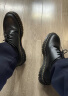 马丁（DR.MARTENS）1461 Bex春夏气质通勤光面皮黑色小厚底皮鞋男款单鞋 黑色 45 实拍图