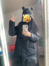森马（Semir）羽绒服女冬季长款大毛领连帽红色厚外套收腰挺括显瘦107823113008 实拍图