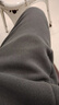 U.S. POLO ASSN.运动裤加绒男士休闲裤冬季保暖男裤宽松卫裤保罗裤子 灰色（平XL 实拍图