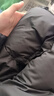 森马[明星推荐轻松羽绒系列]三防羽绒服男冬季情侣纯色外套上衣 [24款90高标绒子]黑色 灰鸭绒 XS 实拍图