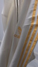 adidas Jennie同款复古三条纹夹克外套女春季阿迪达斯官方三叶草 汉玉白 L 实拍图