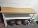 立太厨房置物架落地多功能切菜桌子工作台多层微波炉锅具收纳架窄边柜 二层长120宽35高80 【加厚30mm台面】台面可剁骨 实拍图