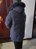 雅鹿雅鹿羽绒服女2023新款冬季60岁奶奶外套狐狸毛领脱卸帽XWJ 高级灰 190/5XL（建议160-180斤） 实拍图