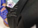 星禾莱裤子男夏季宽松垂感直筒休闲长裤潮牌ins欧美侧边条纹运动 黑色 XL 实拍图