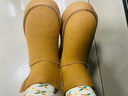 回力官方女鞋雪地靴女2025冬季新款加绒加厚保暖棉鞋女 棕色 38 实拍图