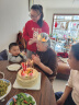 味多美 新鲜蛋糕 生日蛋糕同城配送 北京店送 奶油蛋糕 仙桃祝寿蛋糕 原味蛋糕酸奶提子夹心 直径20cm 实拍图