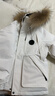 Teenie Weenie小熊男装简约休闲羽绒服秋冬大毛领情侣款羽绒服 白色 XL (180) 实拍图