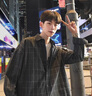 NEW OR MODE复古格子衬衫男韩版潮流ins休闲宽松情侣帅气衣服潮牌衬衣外套男 黑色 XL 实拍图