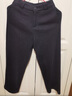 每时女装人字纹羊毛呢休闲裤女春秋新款直筒裤女糯米裤子女2879黑2XL 实拍图