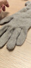 玖慕（JIUMU）羊绒保暖手套女秋冬季女士加厚毛线手套冬天开车骑车防寒手套 实拍图