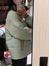 鸭鸭（YAYA）羽绒服男女同款2025冬季最新款灯芯绒撞色保暖情侣面包服外套 浅青色女款 S (165/84A) 实拍图