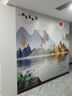 定制山水电视背景墙壁纸简约现代大气影视墙壁布装饰壁画客厅沙发 03款 【满分推荐】8D晶雕真丝布/平方 实拍图