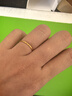 周六福（ZLF）  18K黄金戒指女彩金素圈戒指简约送女友节日礼物 14号（0.4-0.7g) 实拍图