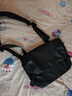 星昔斜挎包男潮流单肩包邮差包休闲运动包包简约工装包大容量学生挎包 黑色【可斜跨、单肩、手提】 实拍图