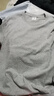 战浩【2件】纯棉长袖T恤男春秋圆领纯色中青年宽松大码打底衫重磅秋衣 黑色+灰色 L 建议【120-135斤】 实拍图