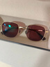 RHOTEM法国品牌新款防晒墨镜防紫外线时尚个性开车男士眼镜复古太阳镜女 金框摇滚红【专柜品质】 实拍图