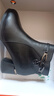 断码清仓品牌鞋短靴女秋冬新款马丁靴单靴粗跟软底加绒皮鞋中跟靴 黑色绒里 36 (230mm) 实拍图