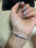 老银匠s999足银手镯莫比乌斯环年轻款送女朋友推拉式实心足银银手镯女 999足银约22.5g 可刻字/含证书 晒单实拍图