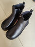 芭比儿童靴子女童短靴秋冬加绒马丁靴女童皮鞋切尔西皮靴DA6673 黑 37 实拍图