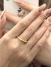 中国黄金（CHINA GOLD）樱花黄金戒指女足金古法素圈对戒婚戒七夕情人节礼物送女友老婆 14#樱花戒指约1.1g*甄选礼盒 实拍图