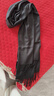 达芬奇密码围巾秋冬季保暖仿羊绒男女款韩版纯色披肩生日礼物中秋送礼 黑色 实拍图
