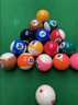 新动力台球子美式球大号球16彩水晶台球桌球配件57.2mm台球用品XD-9501 实拍图