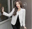 FSHE早秋白色小香风外套女小个子春秋高级感2025新款西服女装上衣 白色 M 建议99-110斤 实拍图