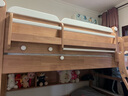 全友（QUANU）家居多功能儿童房实木储物床卧室上下双层高低子母小孩床政府补贴 【挂梯】上下床+书架+底抽+床垫*2 1.35米【0贴皮全实木】 实拍图