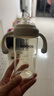 贝乐嘉（Beleca）吸管奶瓶大宝宝宽口径耐摔一岁以上3-6岁大容量断奶重力球奶瓶 【吸嘴款】米色 300ml +鸭嘴1个 实拍图