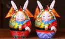 吉兔坊北京对装兔儿爷泥塑桌面摆件乔迁新伴手礼物 大吉祥-吉星高照 实拍图