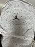 Jordan耐克AJ双肩包 Nike满天星书包男女童大学生背包电脑包 白色/黑色 实拍图