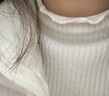 斐特玛 软糯风毛衣女秋冬季加厚半高领针织衫一体绒打底衫女士保暖内搭加绒上衣冬装 杏色 L 实拍图