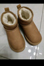 巴布豆童鞋冬季儿童运动鞋加绒抗寒女童雪地鞋中大童116545014桔棕29 实拍图