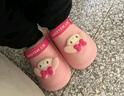 幸福玛丽（Cheerful Mario）美乐蒂儿童拖鞋女孩冬季可爱毛毛公主女童棉拖鞋室内家居宝宝棉鞋 实拍图