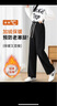 FitonTon灯芯绒阔腿裤女冬加绒加厚裤子高腰垂感长裤宽松保暖裤直筒休闲裤 实拍图