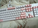 机械革命 耀·K330机械键盘 有线键盘 游戏键盘 104键混彩背光键盘 全键无冲 电脑键盘 粉白色 青轴 实拍图
