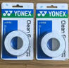 YONEX尤尼克斯羽毛球手胶轻薄防滑吸汗功能型柄皮AC-147EX白/天蓝3条装 实拍图