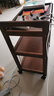 英尼斯实木多功能餐车移动小推车家用厨房客厅送餐车置物架子餐厅酒水车 【进口实木】移动餐车-棕色 实拍图