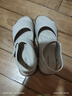 奥康官方女鞋 妈妈鞋夏季新款牛皮百搭舒适平底一字带凉鞋女 米色1224821025 38 实拍图